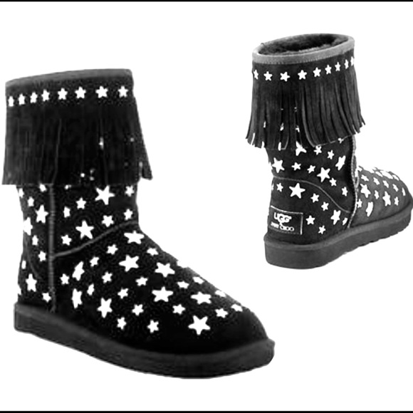 UGG Shoes - JImmy Choo UGG Limited Edition Starlit Fringe Boot